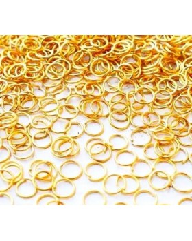 Golden Jump Ring for Jewellery Making (Medium size - 7mm) Jump Rings - 200pcs Beading & Jewellery Making Wires